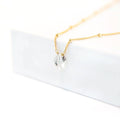Dainty Raw Diamond Necklace, Satellite Chain Necklace, Gold Filled, Sterling Silver, Simple Choker, Minimal Necklace, Gift for Her
