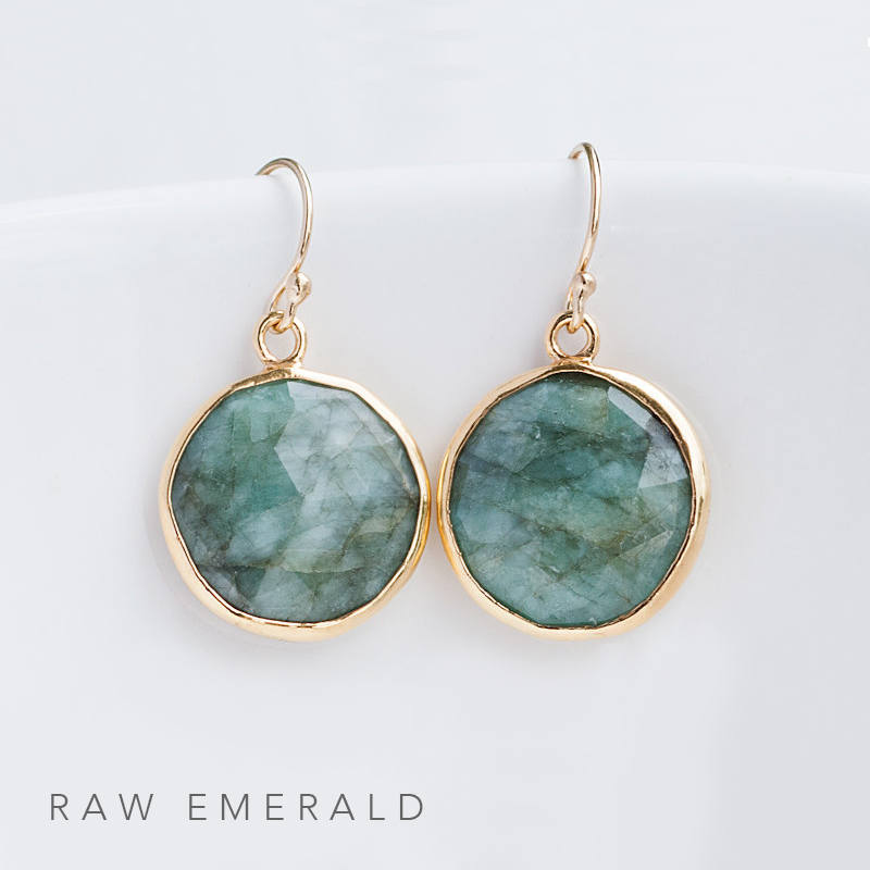 Blue Lapis Lazuli Crystal Earrings, September Birthstone Earrings, Round Gemstone Earrings, Gold Dangle Drop Sapphire Genuine Gemstone Gift