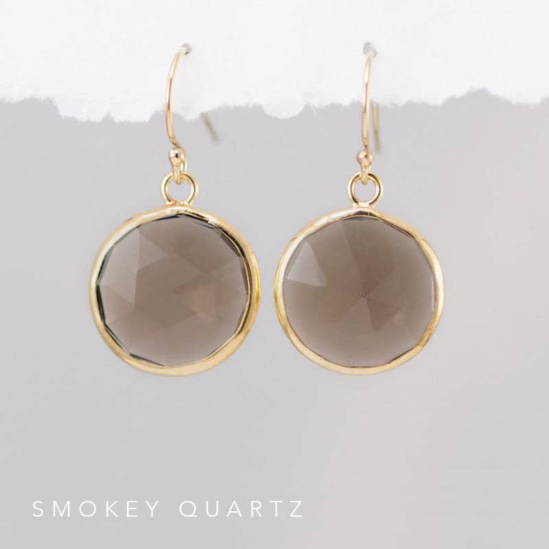 Blue Lapis Lazuli Crystal Earrings, September Birthstone Earrings, Round Gemstone Earrings, Gold Dangle Drop Sapphire Genuine Gemstone Gift