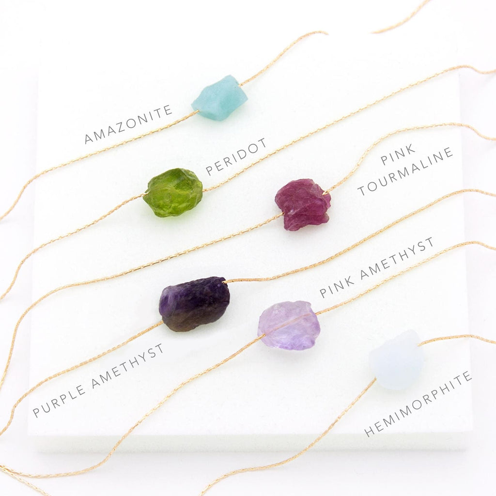 Dainty Blue Apatite Crystal Necklace, Sterling Silver Chain, Raw Crystal Jewelry, Rough Cut Stone, Gift Ideas for Her, Handmade Layering