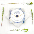 Lapis Lazuli Necklace, Simple Blue Lapis Pendant, September Birthstone Gift, Natural Gem Slice Connector Necklace, Birthday Gift, Boho