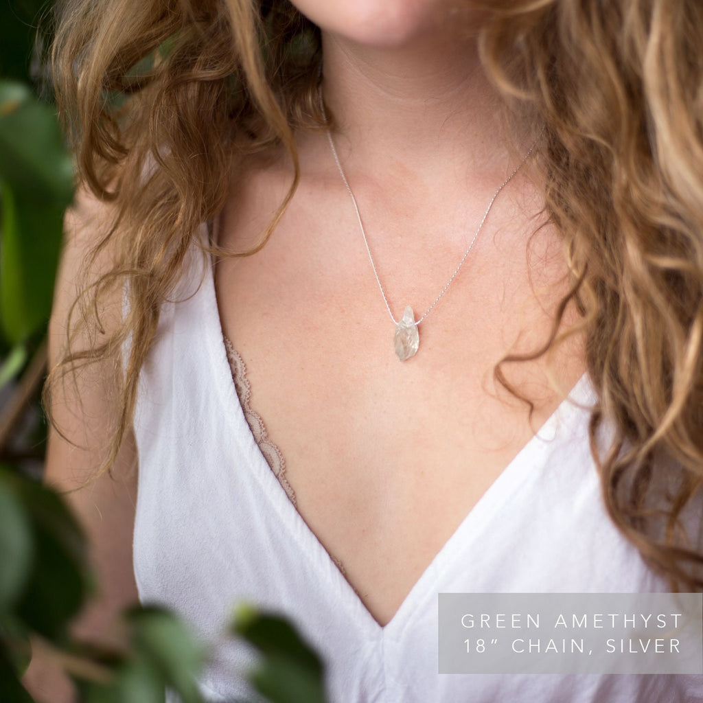 Raw Aquamarine Necklace, March Birthstone Necklace, Throat Chakra Crystal Rough Gemstone, Boho Style