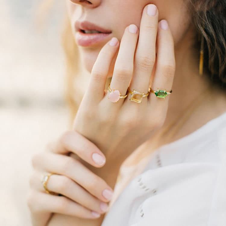 Gemstone Ring, Simple Solitaire Ring, Birthstone Ring, Stackable Birthstone Ring, Marquise Ring, Prong Set Ring, Dainty Ring, RG-MQ