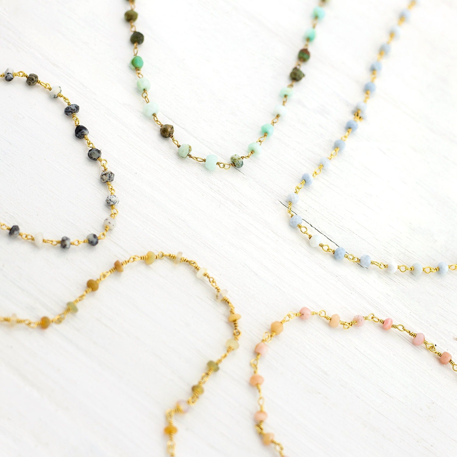 Dainty Opal Gemstone Choker, October Birthstone Necklace, Pink Opal Rosary Necklace, Joy Necklace, Inspirational Jewelry, Pink Necklace