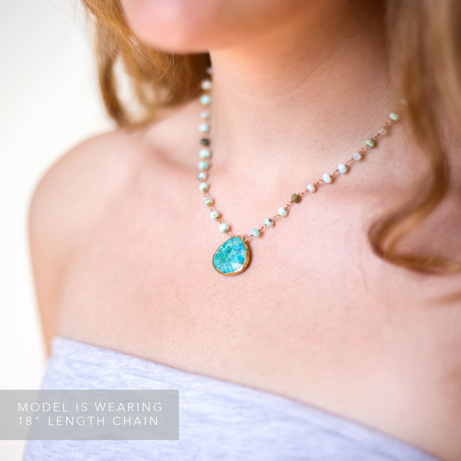 Beaded Boho Stone Choker, Gemstone Rosary Necklace, Gemstone Pendant, Crystals, Natural Stones, Inspirational Jewelry, Gift for Her