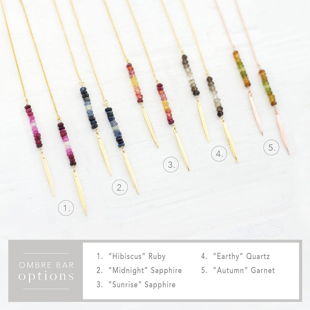 Watermelon Tourmaline Threaders, Ombre Gemstone Earrings, Beaded Spike Earrings, October Birthstone Gift, Birthstone Earrings, Stone Drops