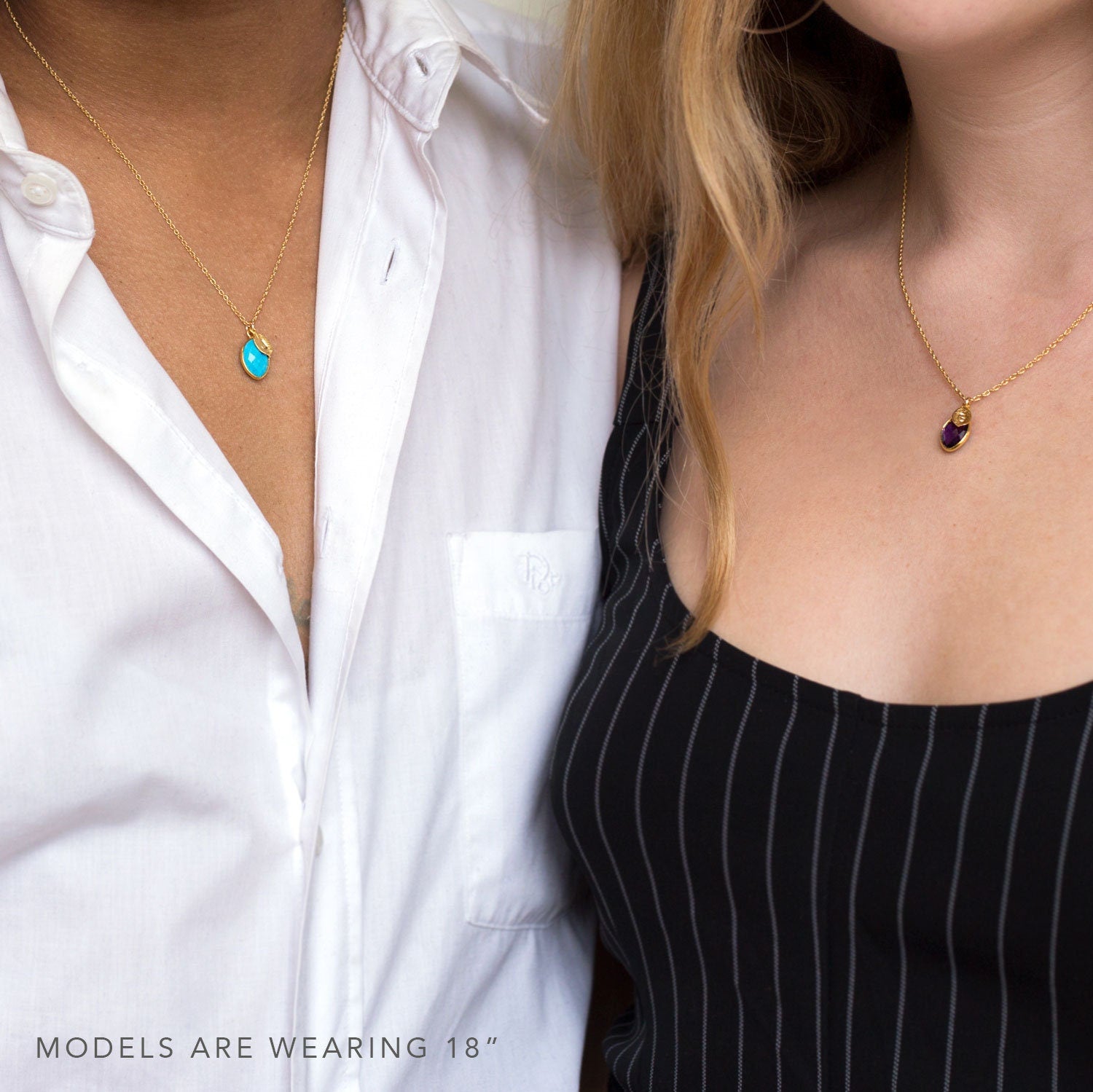 Best friend birthday gifts, Matching Best friend necklace for 2, Personalized Ready to Gift Friend Necklace Set, Custom Stamped Necklace