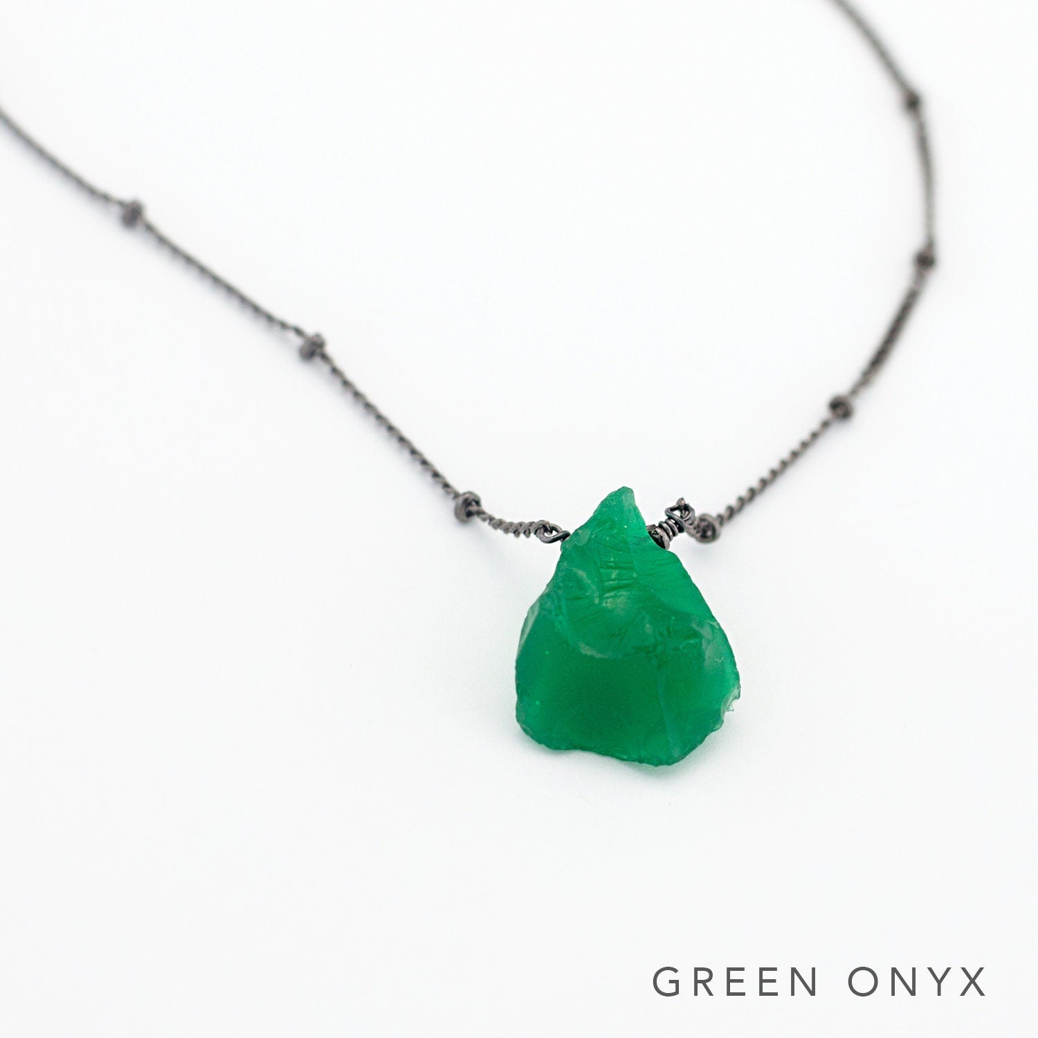 Celestial Opalite Necklace, October Birthstone Necklace, Gift for Libra, Rough Stone Choker, Dainty Chain Necklace, Valentine's Gift, NK-ST
