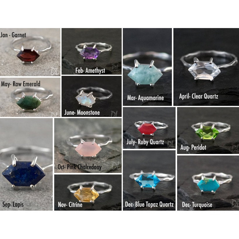 Gemstone Ring, Simple Solitaire Ring, Birthstone Ring, Stackable Birthstone Ring, Marquise Ring, Prong Set Ring, Dainty Ring, RG-MQ