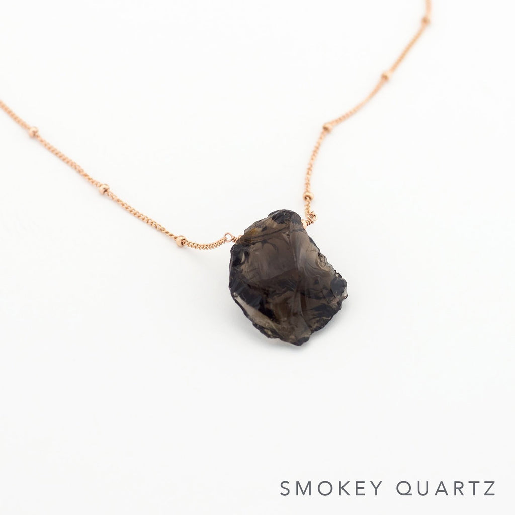 Burnt Orange Raw Citrine Necklace, November Birthstone Jewelry, Gold Satellite Chain, Gemstone Necklace, Raw Crystal Nugget, Boho Gift Ideas