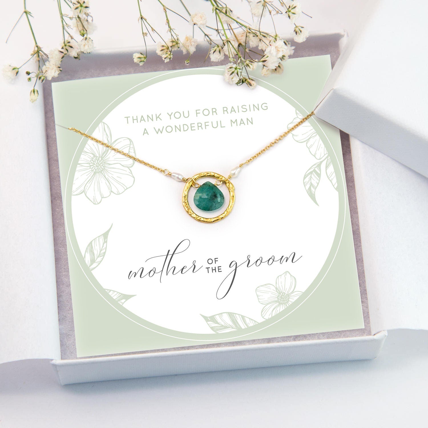 Maid of Honor Proposal Necklace Card, Dainty Rose Gold Chain, Crystal Birthstone Drop, Something Blue Bridal Jewelry, Bridesmaid Thank You