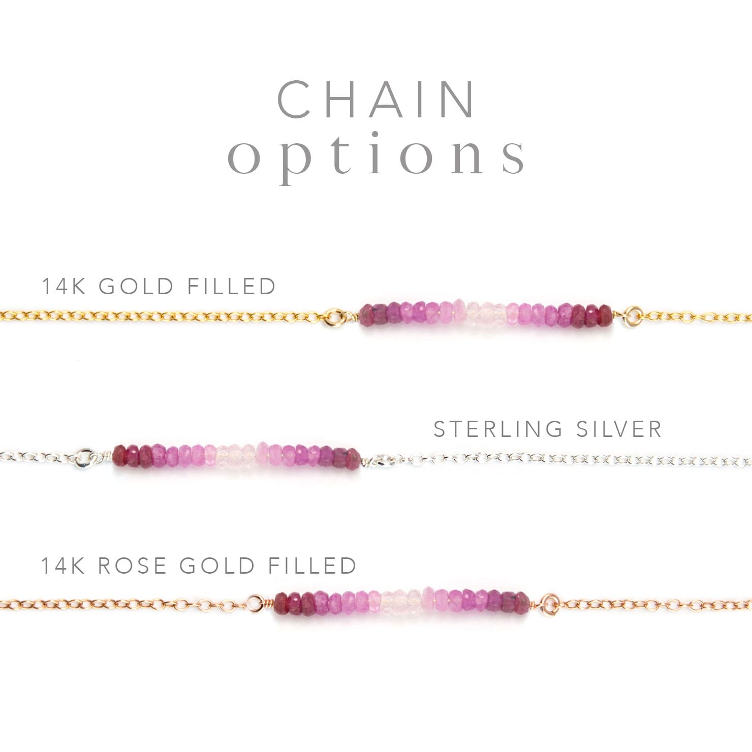 Rhodochrosite Bar Necklace, Compassion Gift Necklace, Ombre Pink Gemstone Beaded Choker, Sister Gift, Simple Stone Choker, Gold Fill