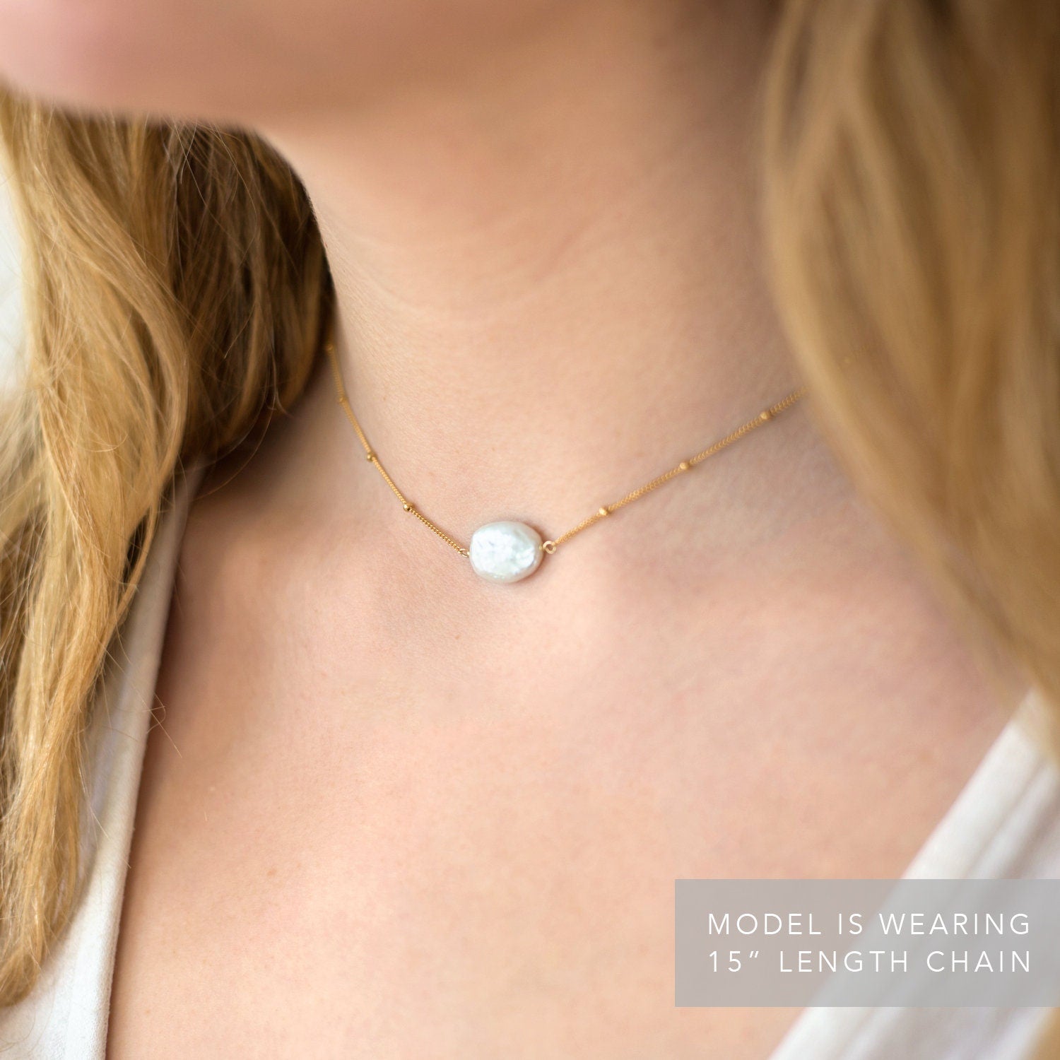 Dainty Stone Pendant, Turquoise Necklace Silver, Tiny Gemstone Choker, Gold Filled Satellite Chain, Gift for Sisters/ Friends, Boho Layering