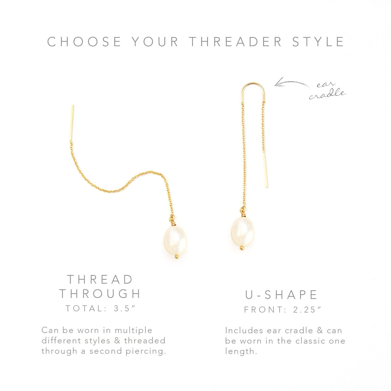 Freshwater Pearl Drop Threader Earrings, 14k Gold Filled, Bridesmaid Pearl Earrings, Long Pearl Earrings, Pearl Dangle, Gift for Girlfriend