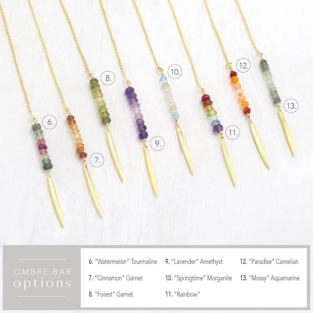 February Birthstone Earrings, Amethyst Ombre Bar Threaders, Birthday Gift for Her, Crystals, Beaded Drop Earrings, Rose Gold, Silver