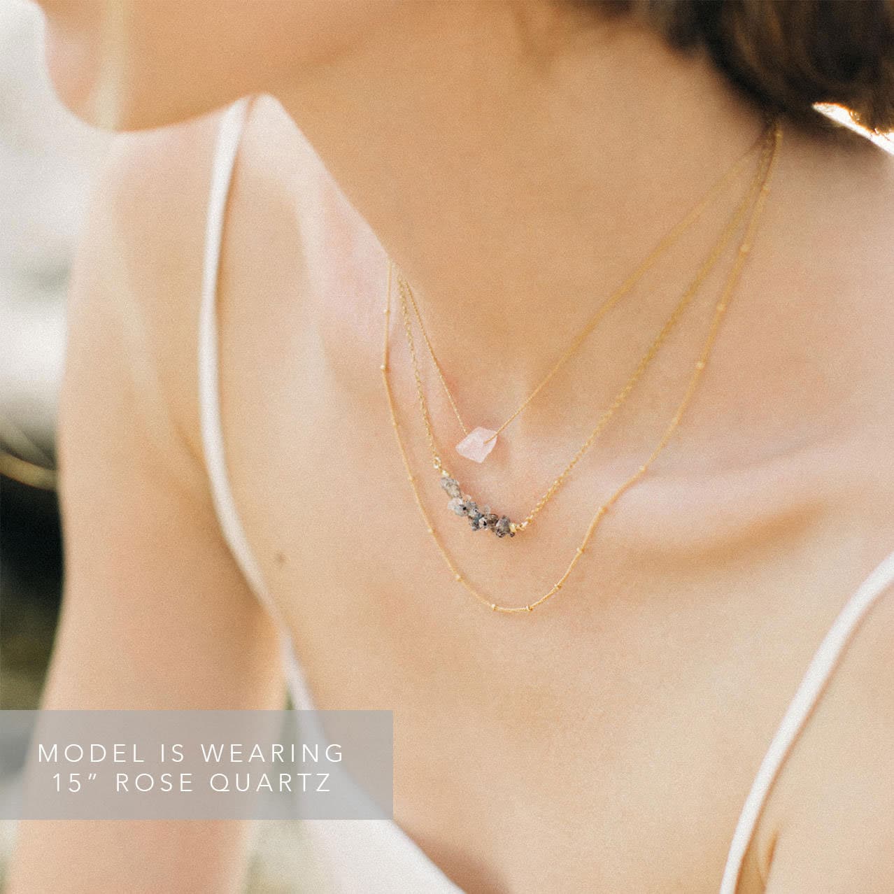 Raw Iolite Necklace, 14k Gold Fill Chain, Dainty Crystal Pendant Necklace, Sterling Silver, Dark Blue Necklace, Gift for Girlfriend, Choker