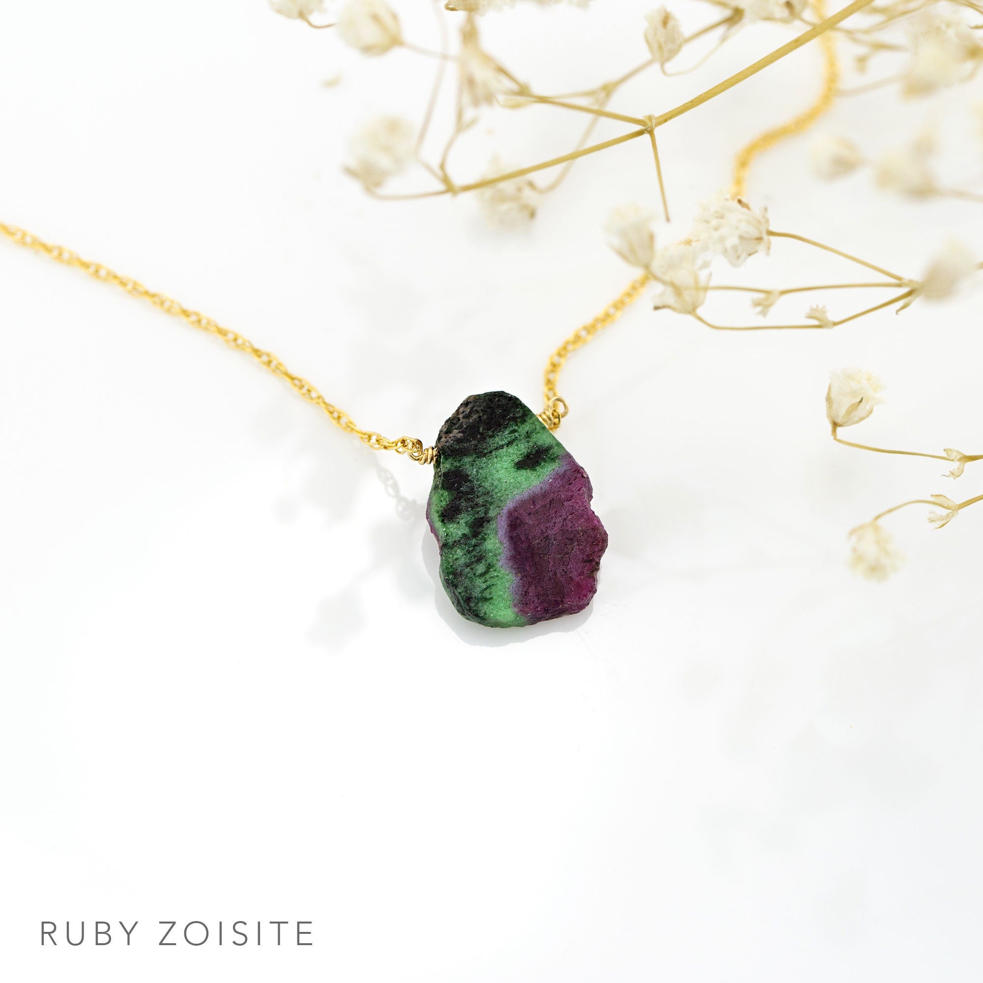 Raw Emerald Slice Necklace, May Birthstone Gift, Dainty Gold Filled Chain, Genuine Gemstone Pendant, Boho Layering Necklace, Minimalist Gift