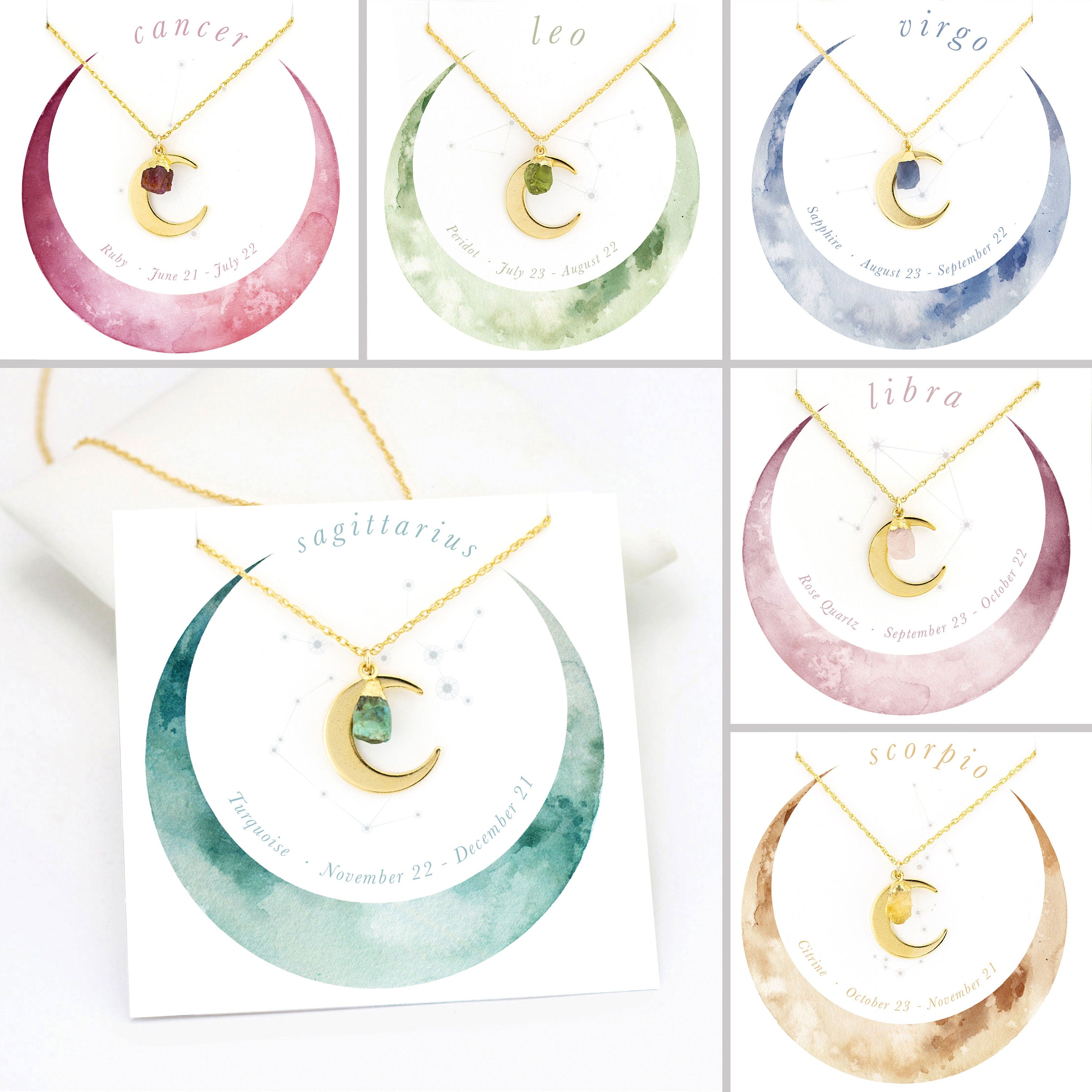 Zodiac Necklace Gift, Leo Necklace, Tiny Peridot Necklace, August Birthday Gift, Celestial Gift for Her, Raw Crystal Pendant, NK-N