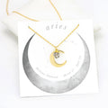 Aries Necklace, Zodiac Necklace, Celestial Jewelry, Raw Crystal Pendant Necklace, Horoscope Jewelry Gift, 14k Gold Filled Chain,