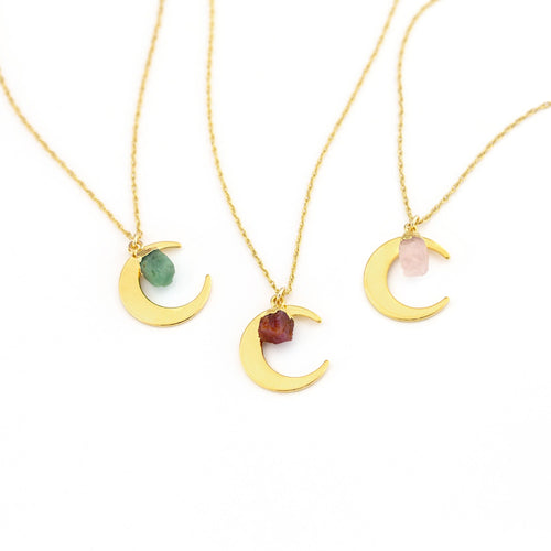Aries Necklace, Zodiac Necklace, Celestial Jewelry, Raw Crystal Pendant Necklace, Horoscope Jewelry Gift, 14k Gold Filled Chain,