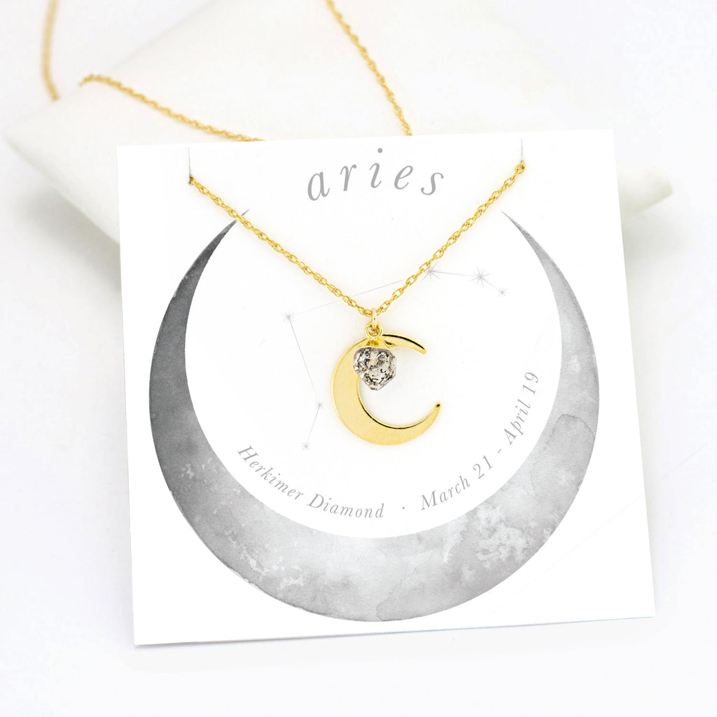 Tiny Rose Quartz Necklace, Libra Zodiac Gift, Quartz Celestial Necklace, Crescent Moon Pink Crystal Pendant, Bridesmaid Gift Ideas