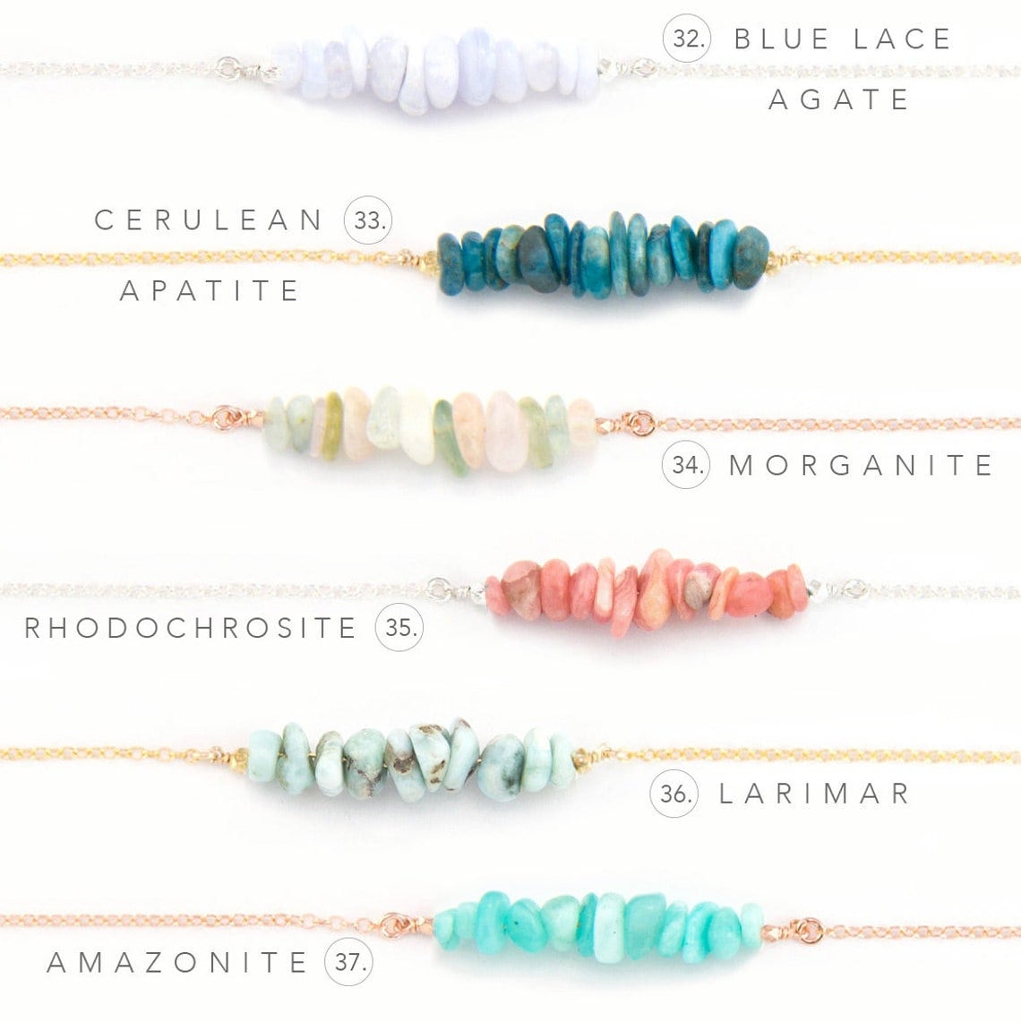 Natural Turquoise Bar Necklace, Raw Gemstone Choker Beaded, December Birthstone Christmas Gift, Dainty Layering Necklace, Turquoise Jewelry