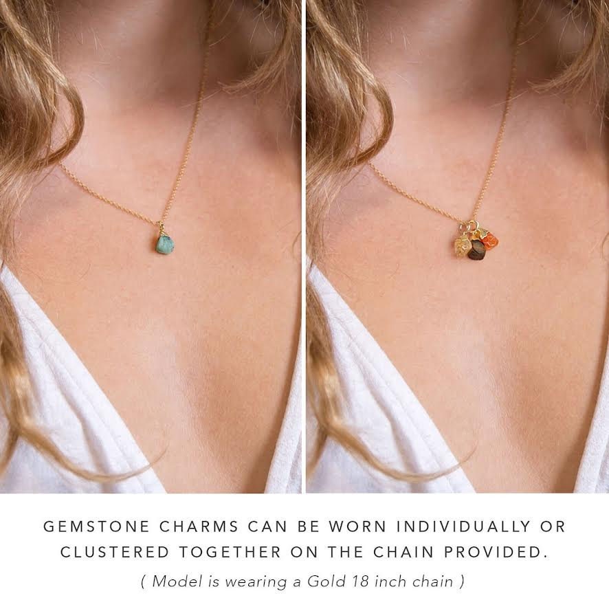 Raw Diamond Necklace, Herkimer Diamond Necklace, April Birthstone, Raw Crystal Necklace, Bridesmaid Necklace, Gift for Girlfriend, NK-N
