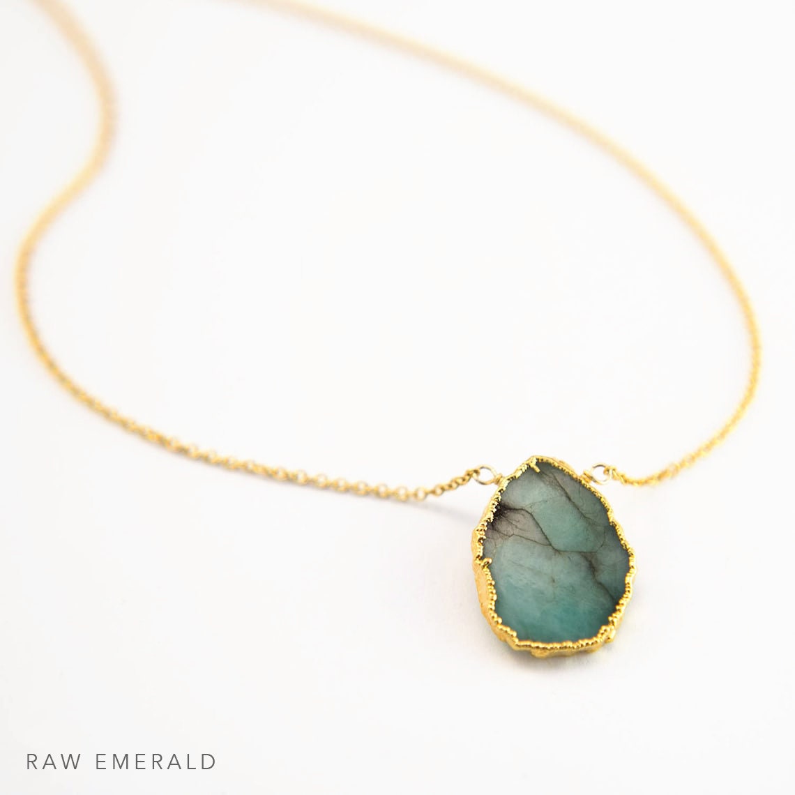 Opal Gemstone Slice Pendant, Dendrite Opal Gold Filled Chain, Marble Necklace, Minimalist Natural Stone, Layering Necklace Boho Gift for Her